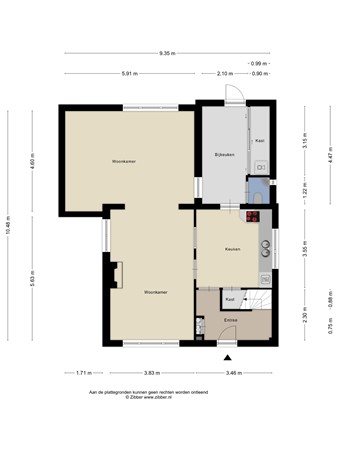 Floorplan - Oude Dijk 37, 5298 BA Liempde
